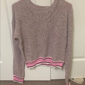 Pink knit sweater L